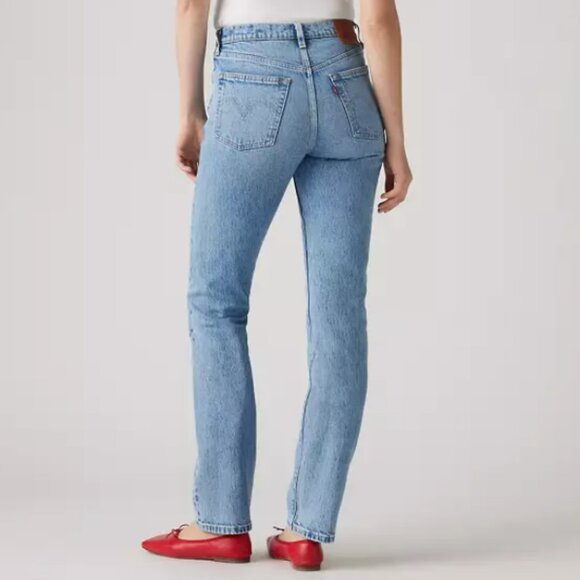 Levi's 501 Original Fit Women's Jeans Size 28 Light Wash Button Fly Straight Leg - Picture 5 of 14